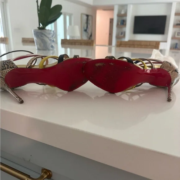 Christian Louboutin Mariniere Multicolor Sandals - Picture 6 of 6